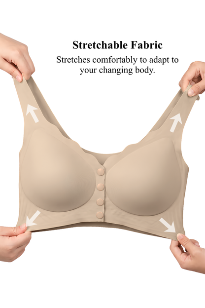 Antibacterial Front Fastening Seamless Bra