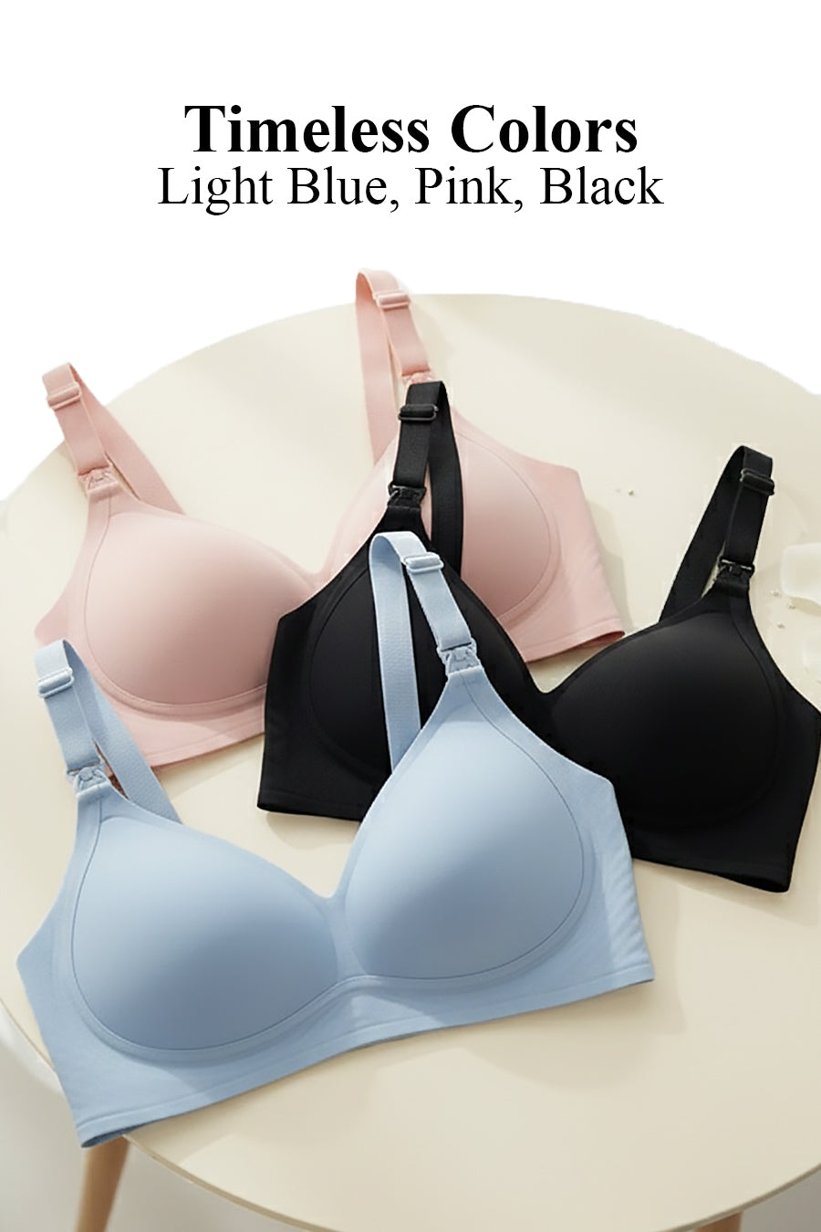 Antibacterial Silky Seamless Nursing Bra