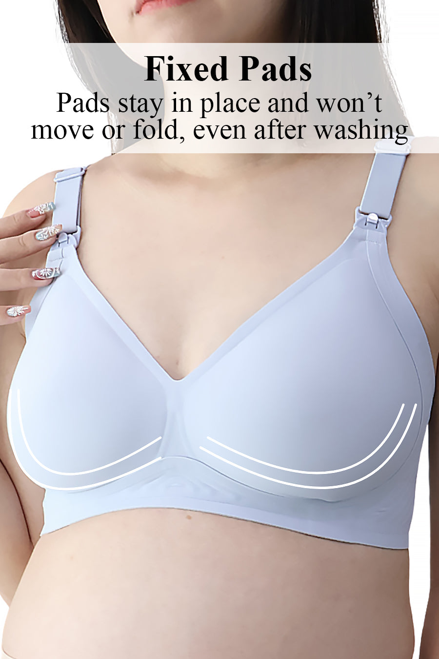 Antibacterial Silky Seamless Nursing Bra