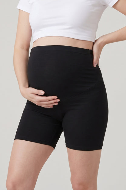 2 Pieces Maternity Belly Support Shorts