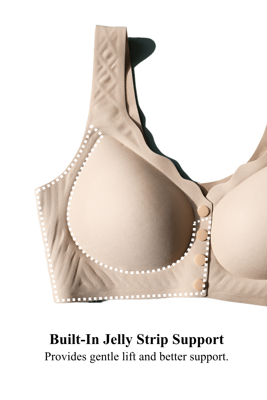 Antibacterial Front Fastening Seamless Bra