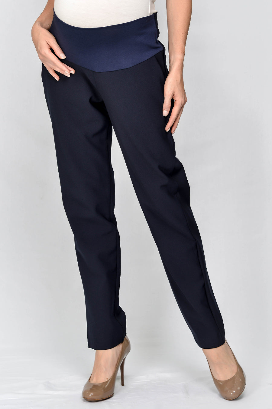 Maternity Demi Panel Straight Leg Pants