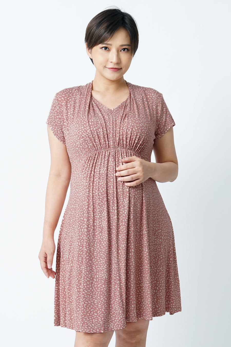 Maternity Empire Gathered Nursing Dress