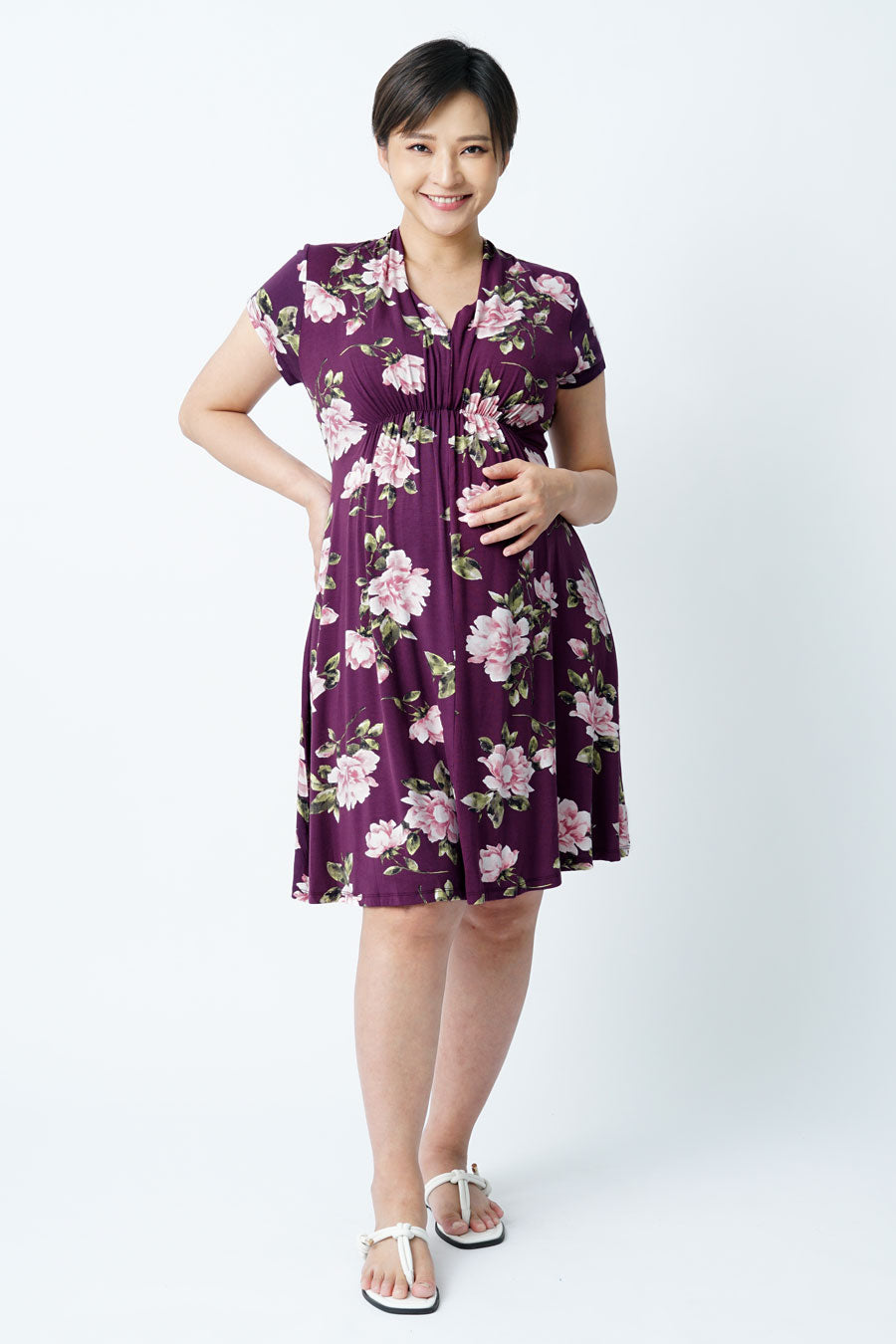 Maternity Empire Gathered Nursing Dress