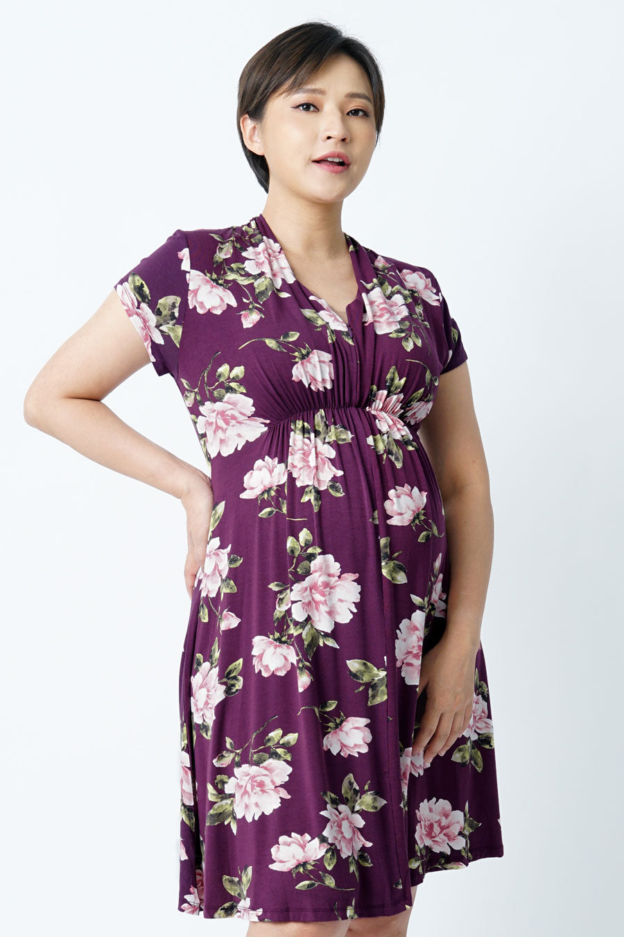 Maternity Empire Gathered Nursing Dress