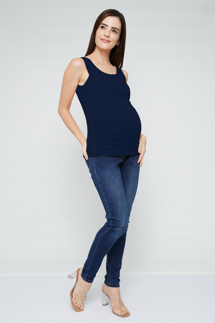 Navy Nursing Tank Top