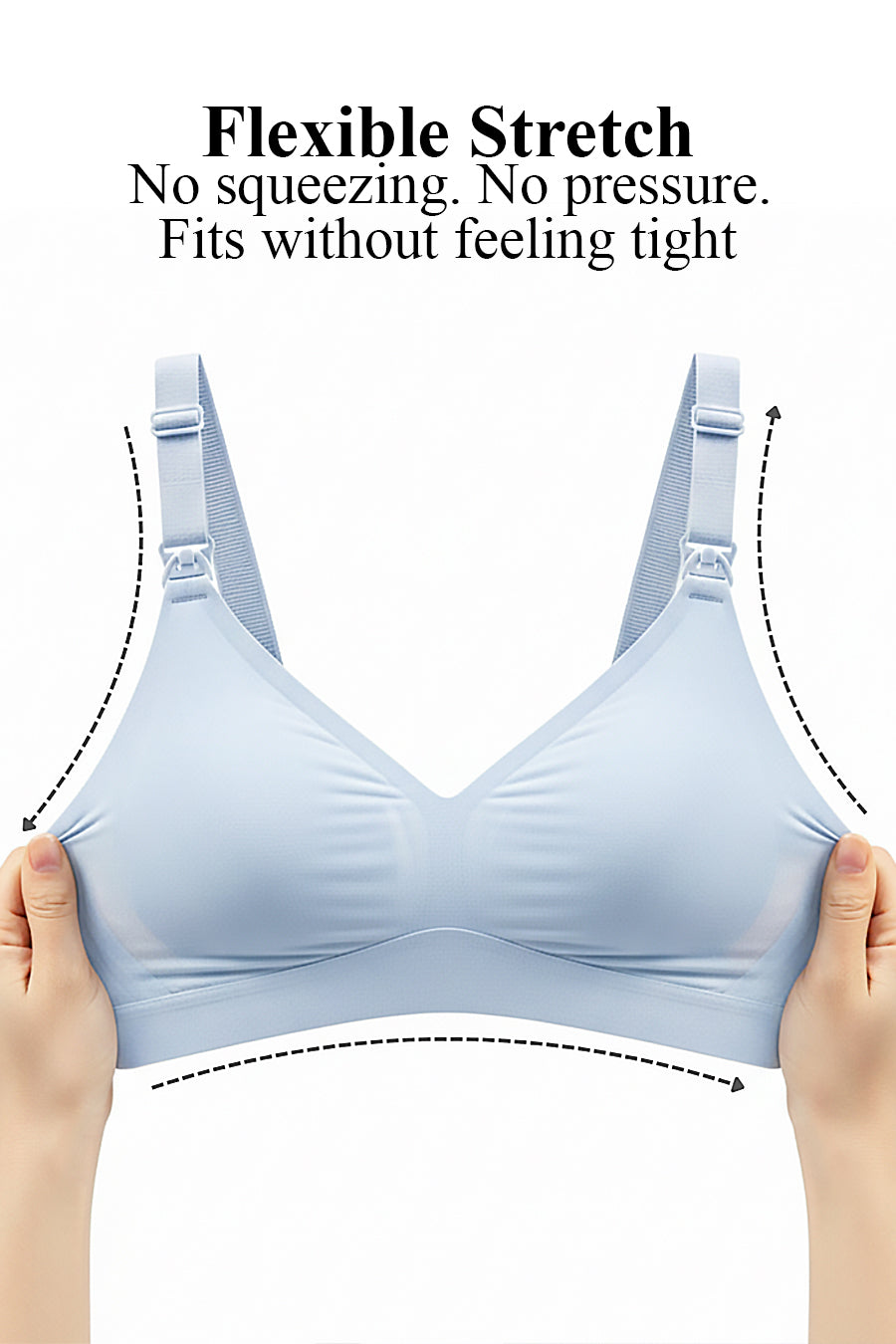 Antibacterial Silky Seamless Nursing Bra