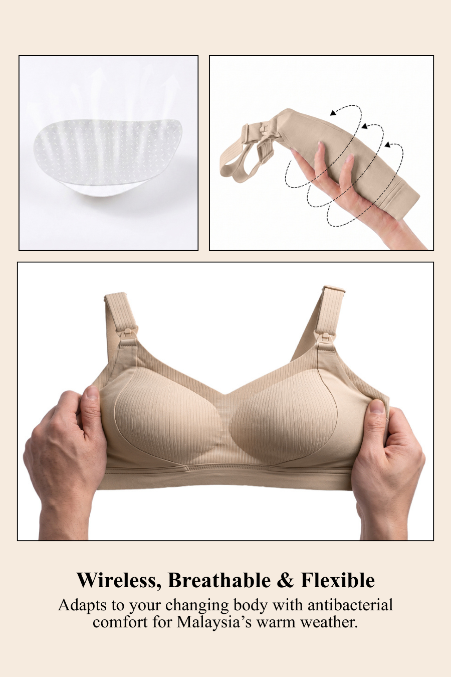 Antibacterial Full Coverage Maternity & Nursing Bra
