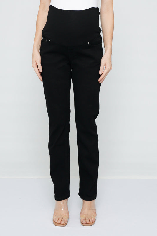 Maternity Full Panel Straight Leg Jeans