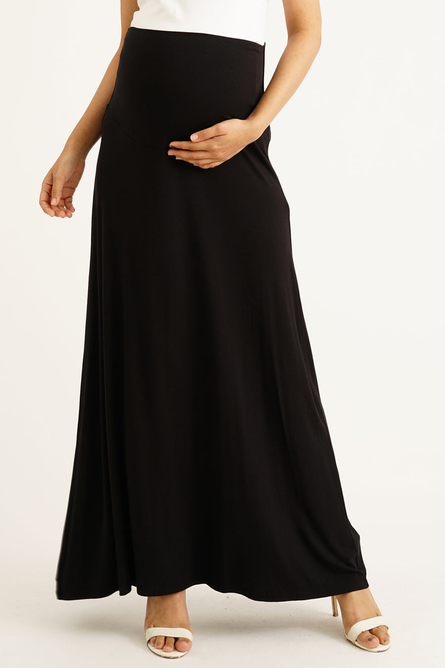 Full Panel Maternity Maxi Skirt