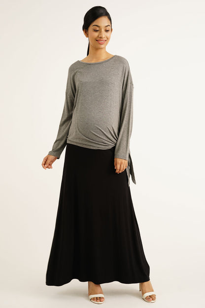 Full Panel Maternity Maxi Skirt