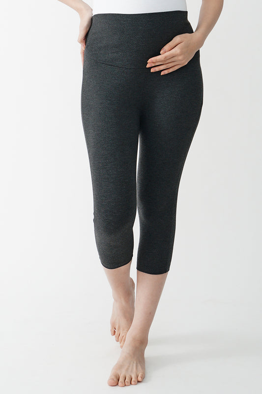 Full Panel Cropped Maternity Leggings