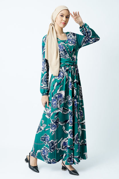 Maternity Nursing Wrap Maxi Dress