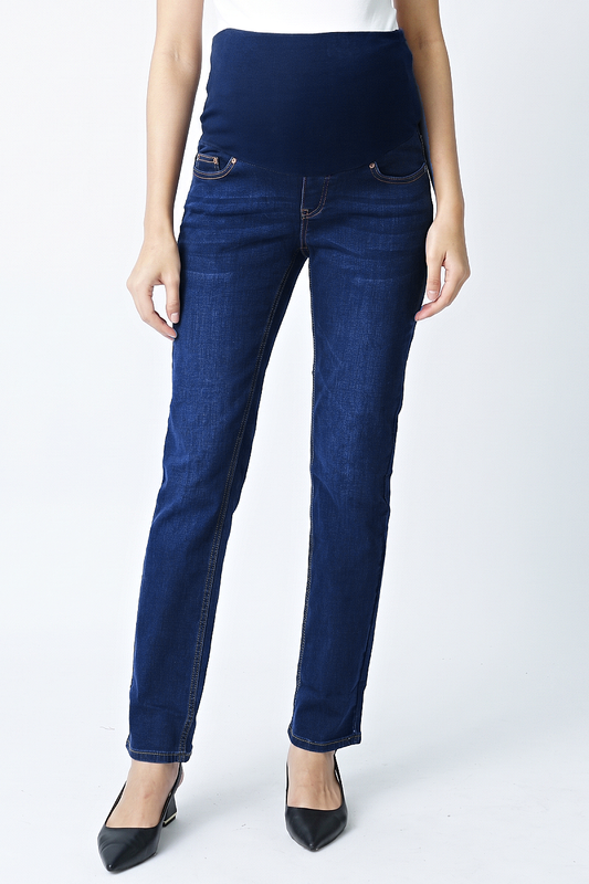 Straight leg maternity jeans