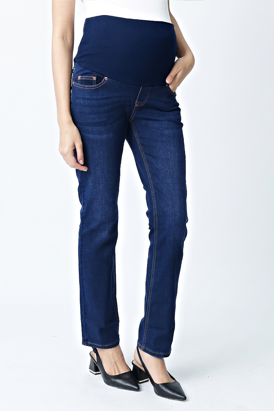maternity jeans with full panel support