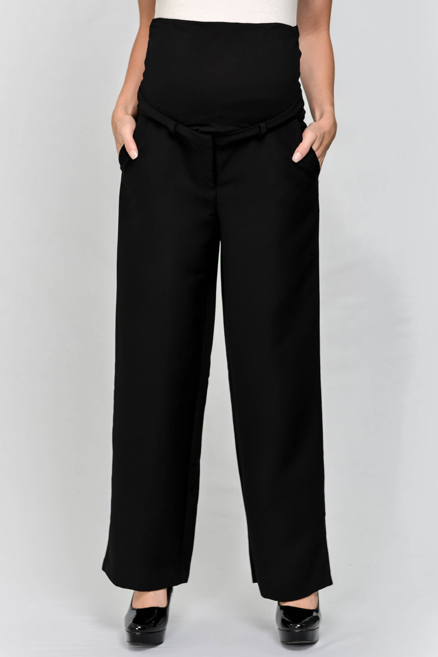 Maternity Full Panel Wide Leg Pants