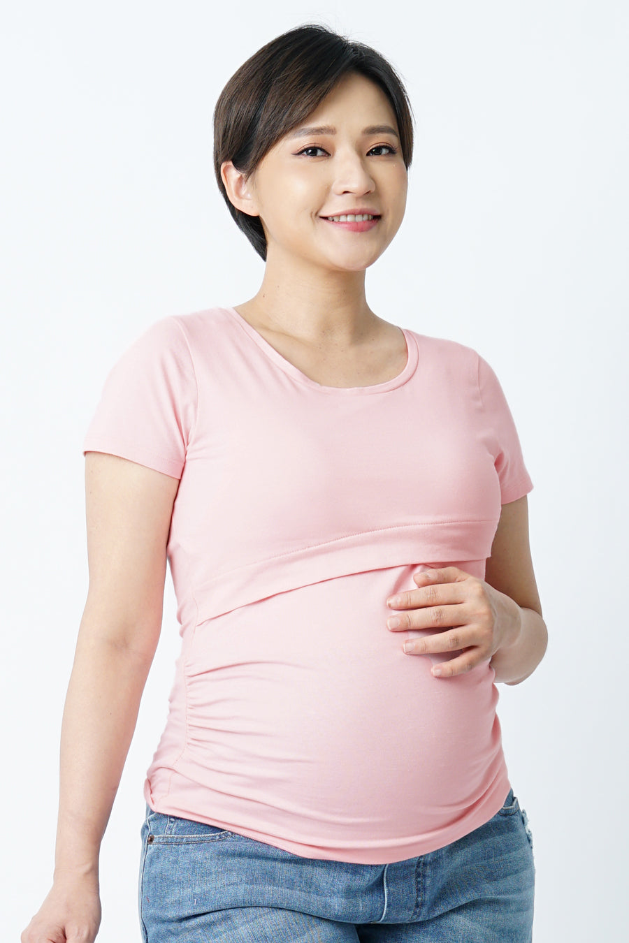 Maternity Overlay S/S Nursing Top