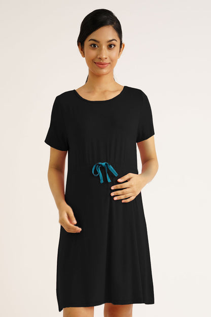 Maternity Drawstring Dress