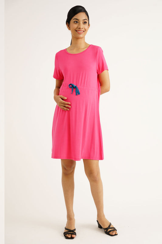 Maternity Drawstring Dress