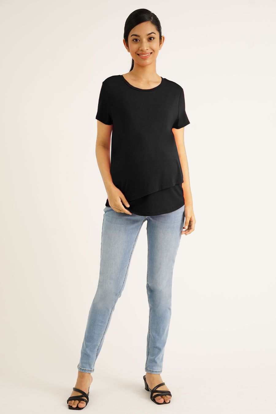 S/S Nursing Layered Top