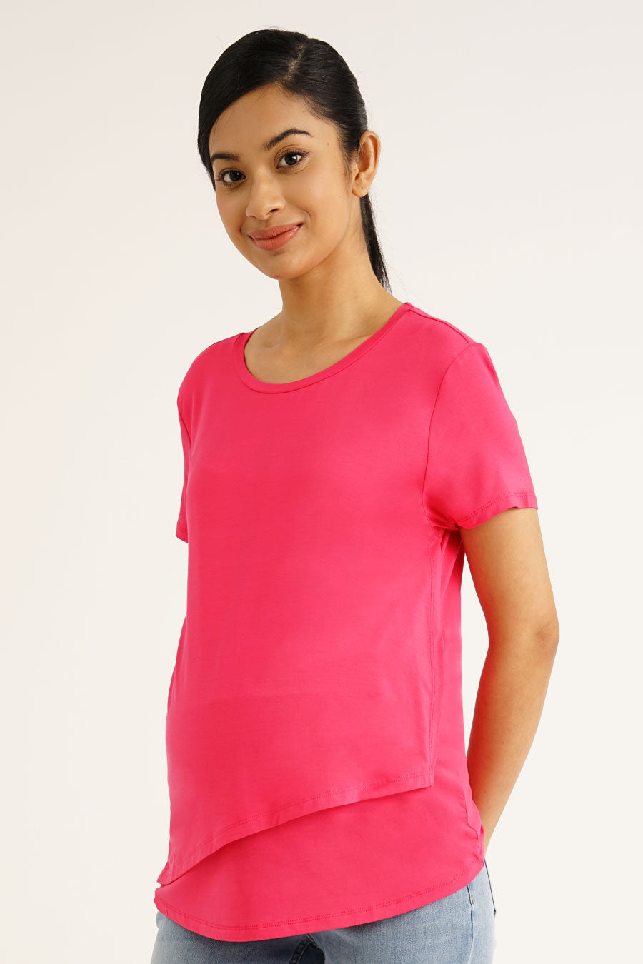 S/S Nursing Layered Top