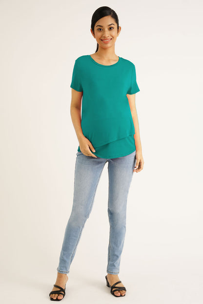 S/S Nursing Layered Top