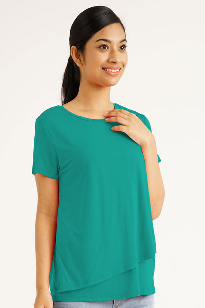 S/S Nursing Layered Top