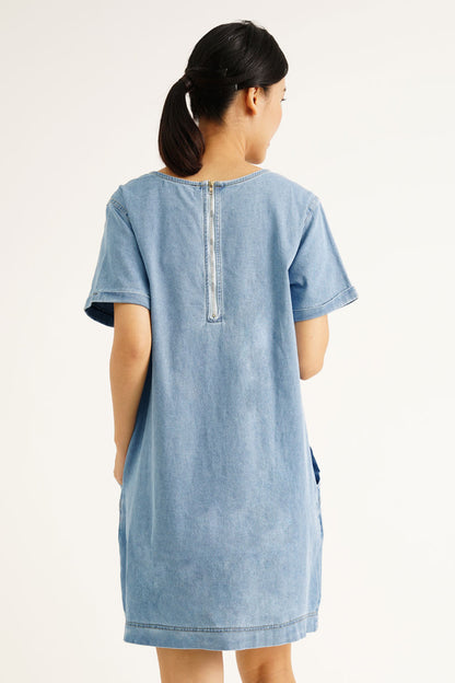 Maternity Denim Tunic Dress