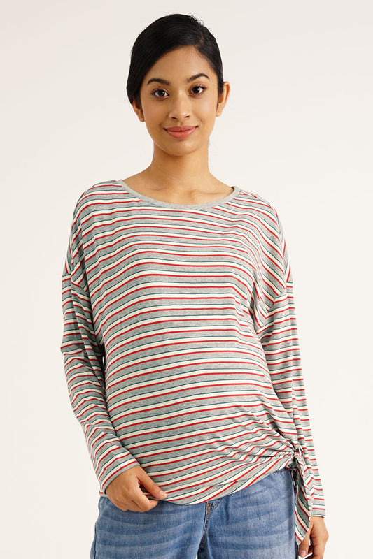 Maternity Side Tie Top