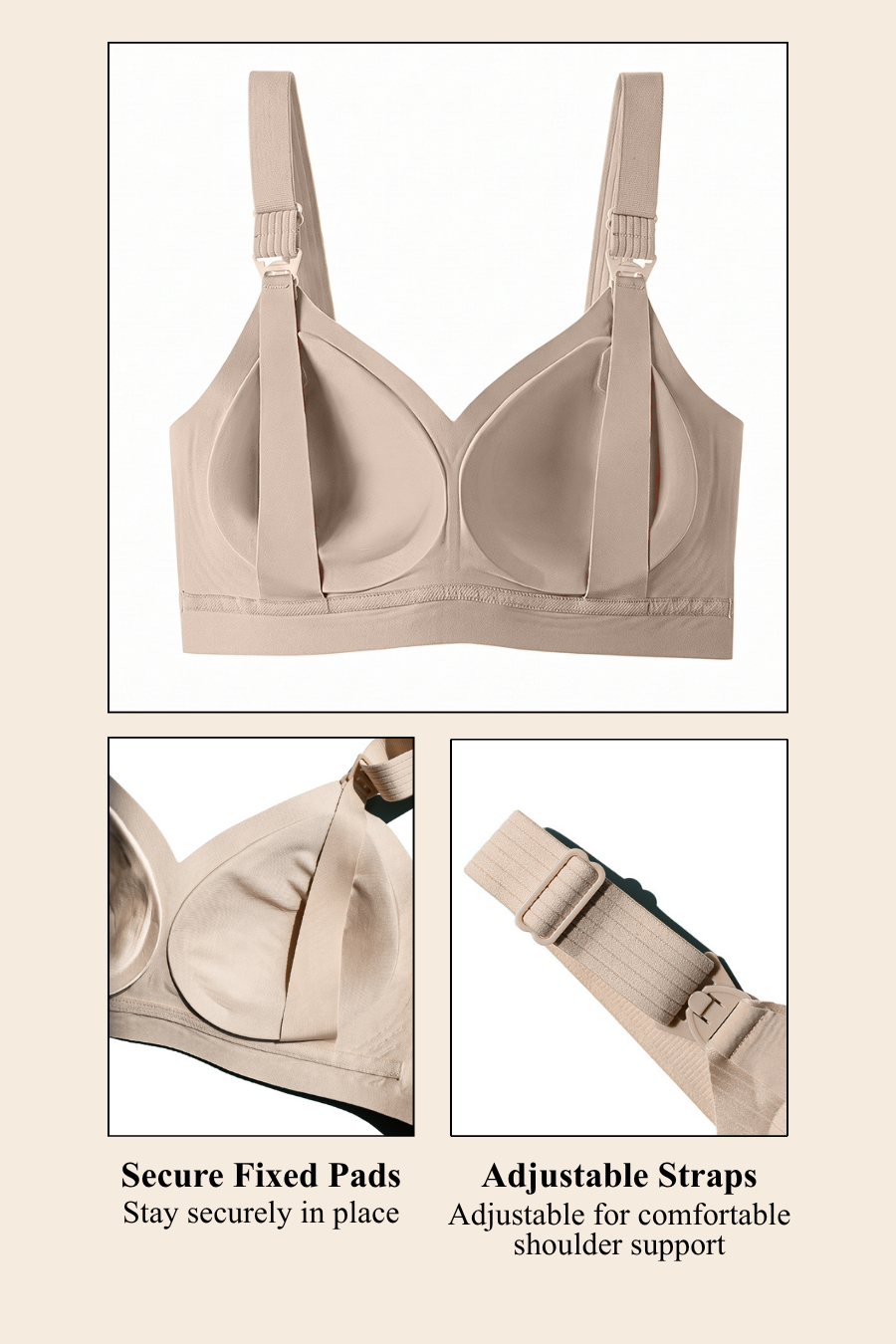 Antibacterial Full Coverage Maternity & Nursing Bra