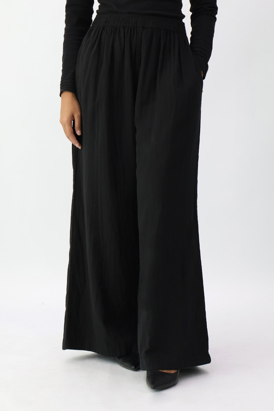 Black Wide Leg Pants