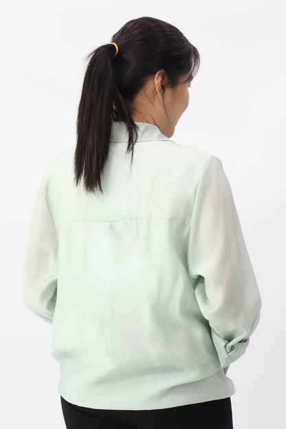 Light Green Flowing Shirt