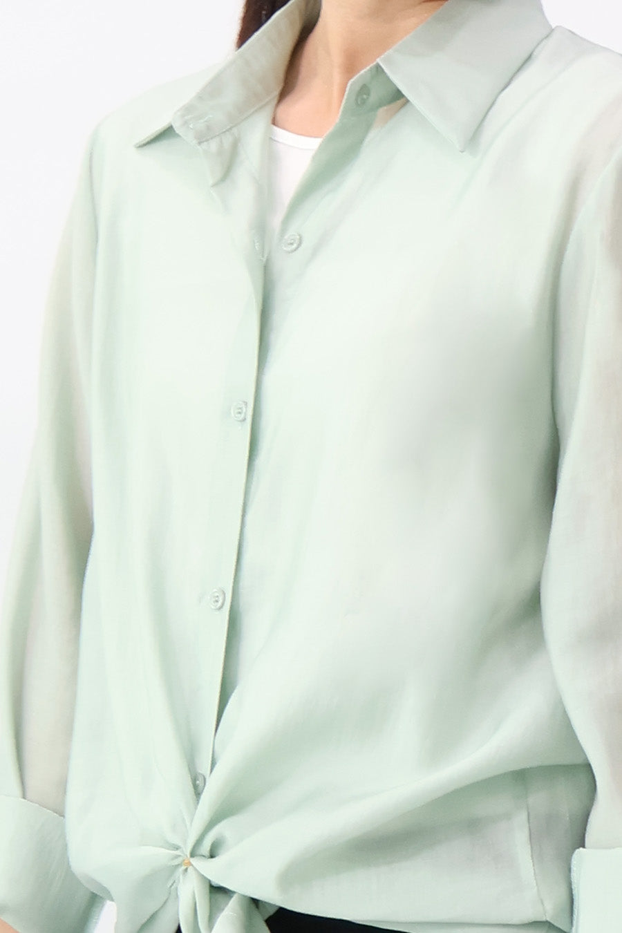 Light Green Flowing Shirt