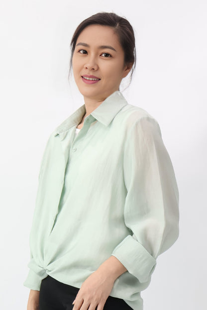 Light Green Flowing Shirt