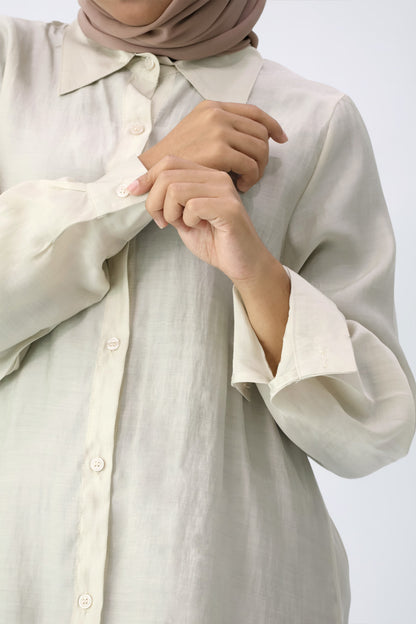 Neutral Flowing Shirt