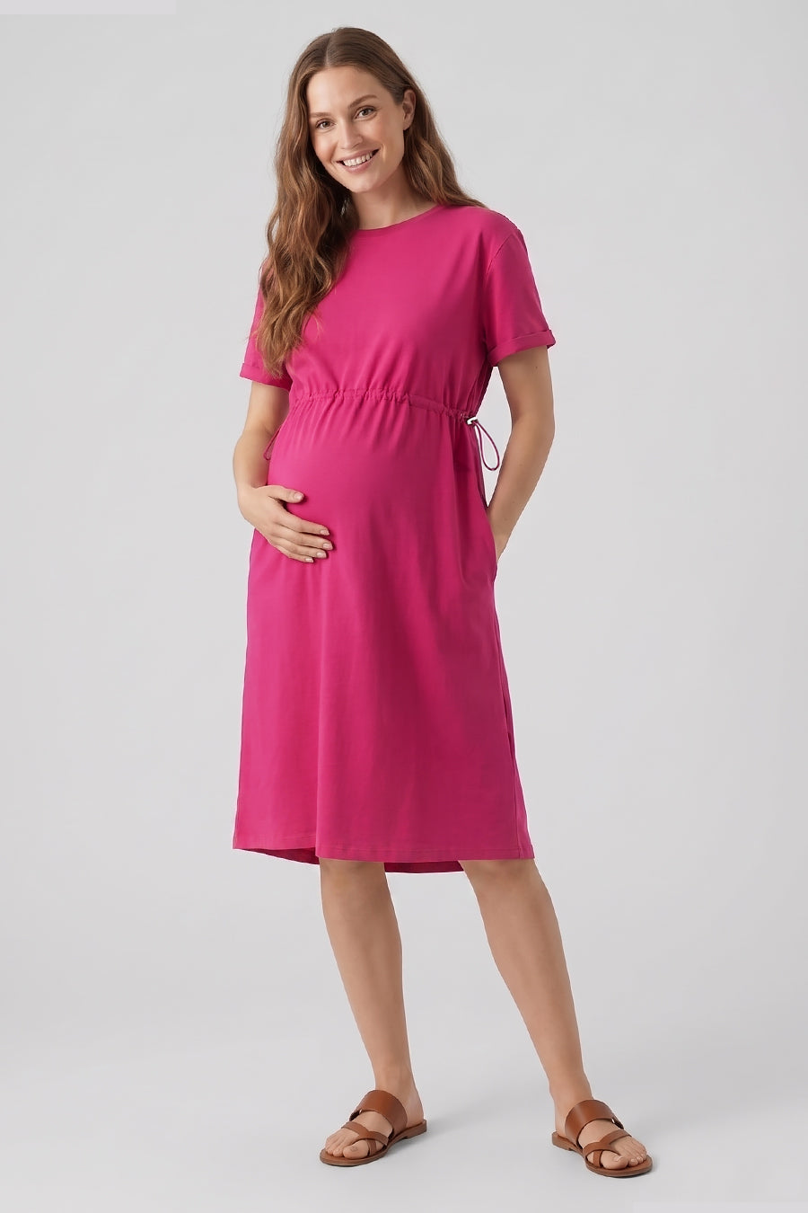 Single Jersey Drawstring Dress