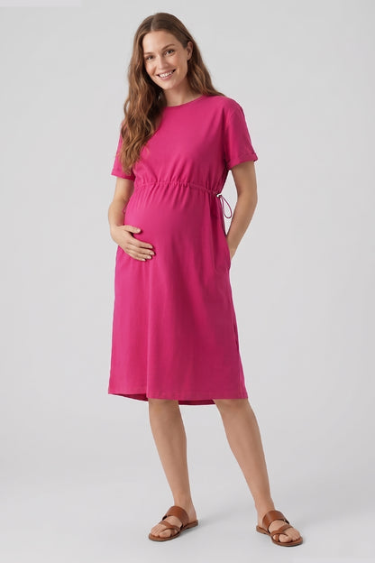 Single Jersey Drawstring Dress