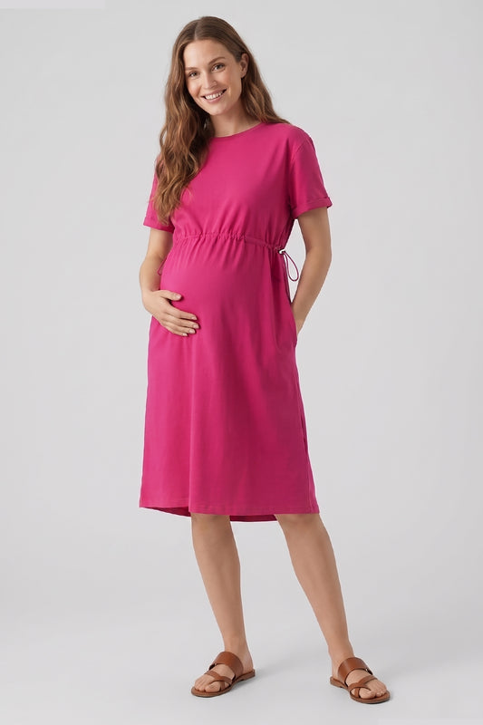 Single Jersey Drawstring Dress