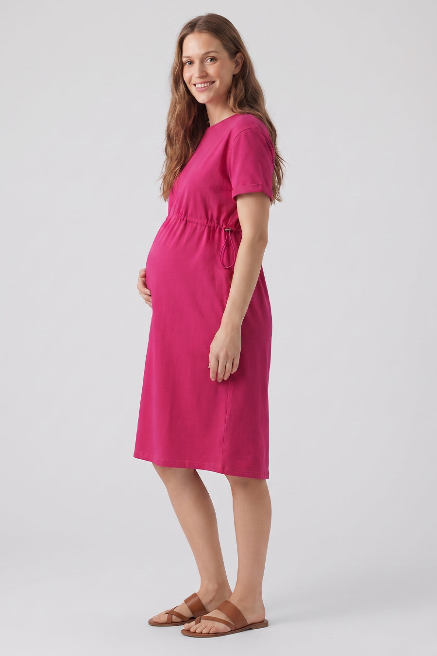 Single Jersey Drawstring Dress