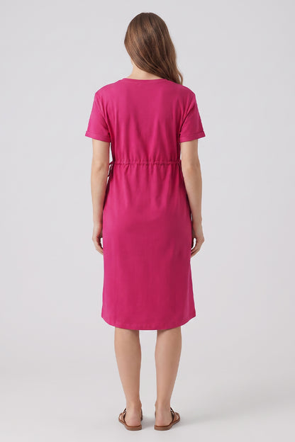 Single Jersey Drawstring Dress