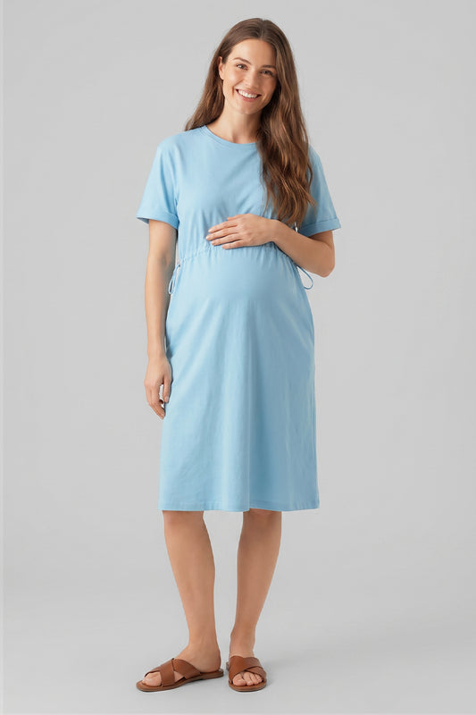 Single Jersey Drawstring Dress