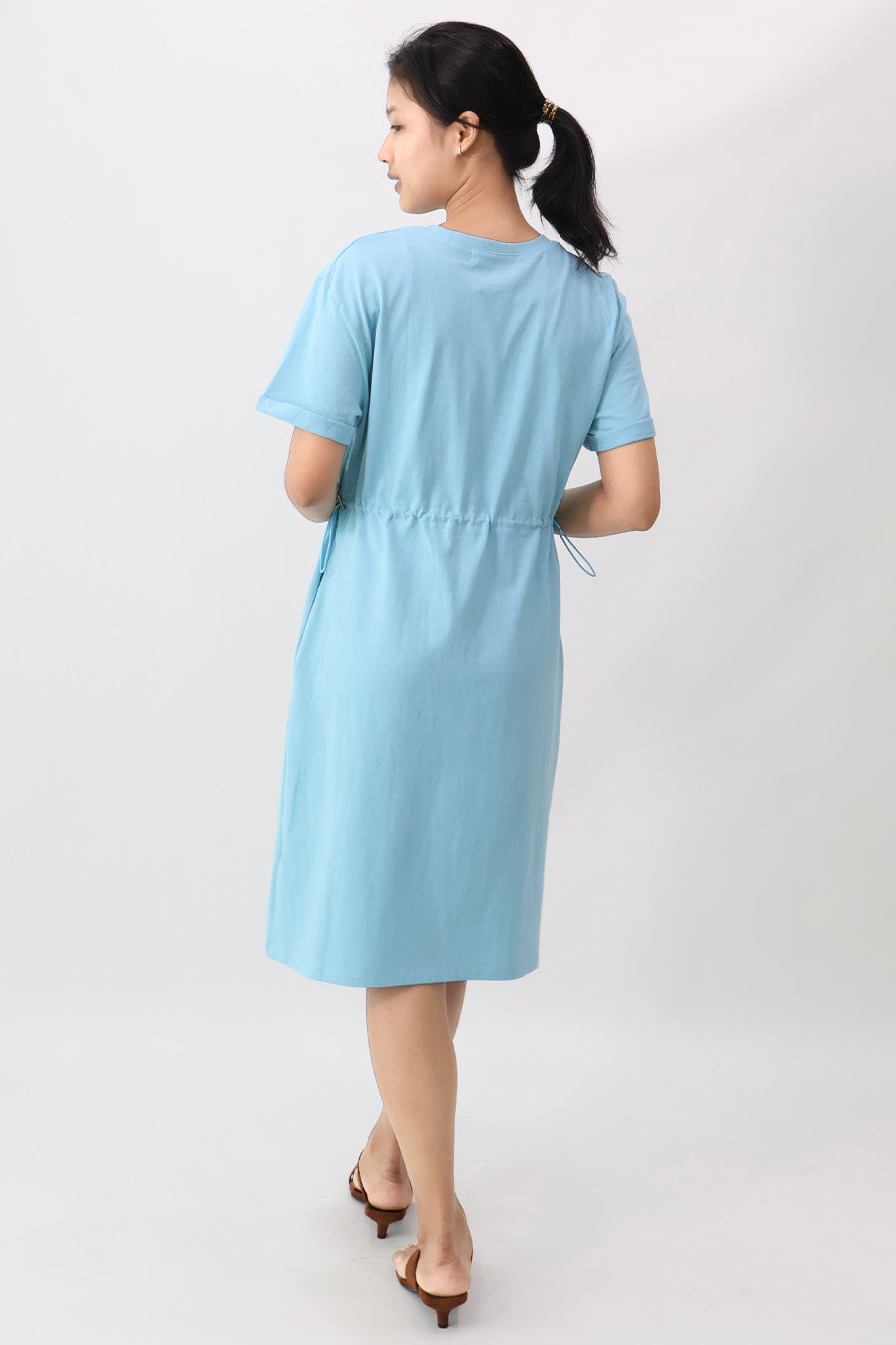 Single Jersey Drawstring Dress