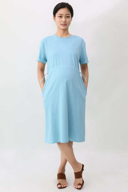 Single Jersey Drawstring Dress