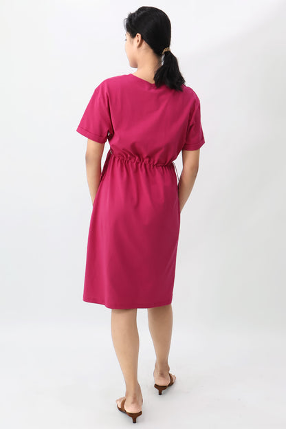 Single Jersey Drawstring Dress