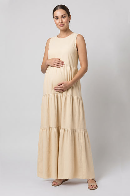 Single Jersey Tiered Maxi Dress
