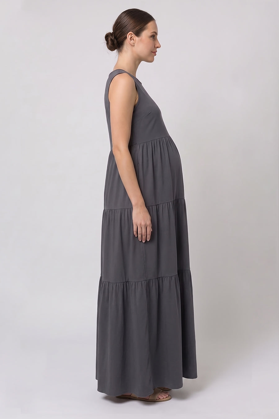 Single Jersey Tiered Maxi Dress