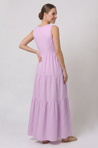 Single Jersey Tiered Maxi Dress