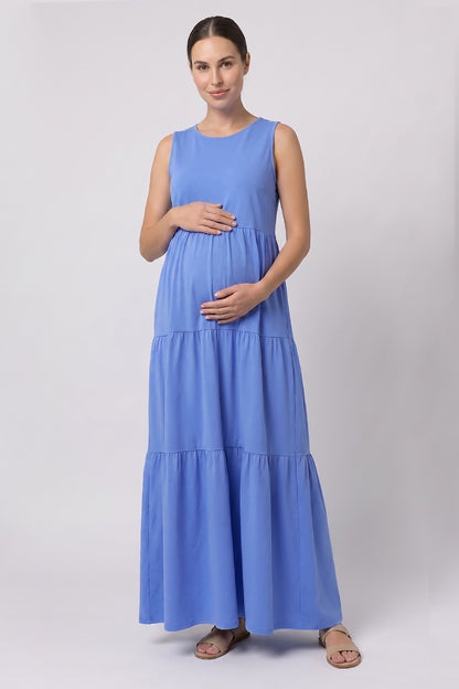 Single Jersey Tiered Maxi Dress