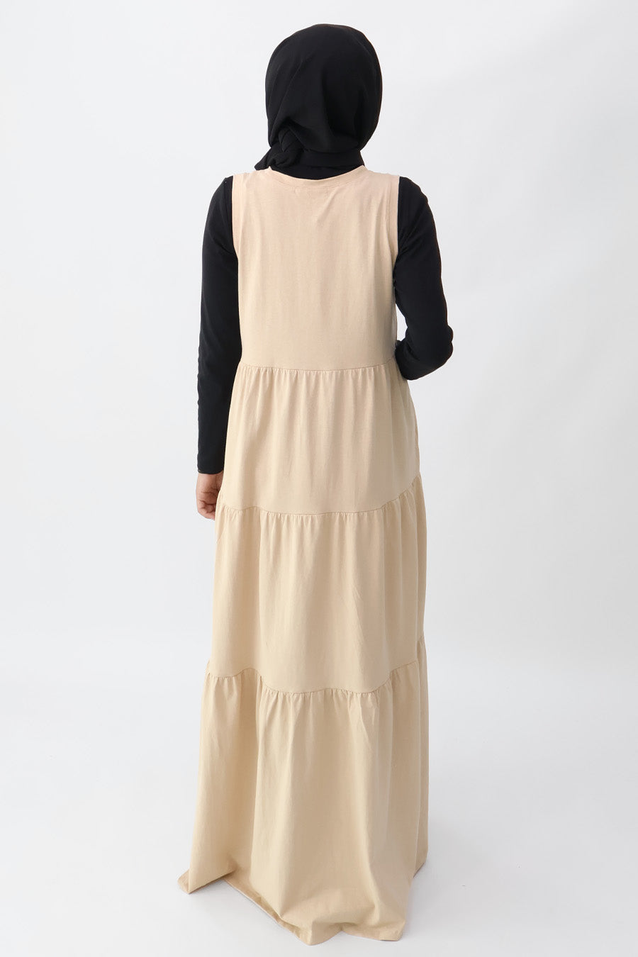 Single Jersey Tiered Maxi Dress