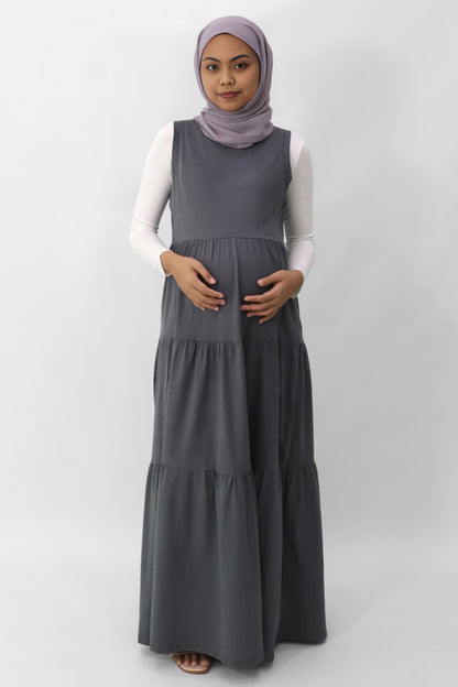 Single Jersey Tiered Maxi Dress